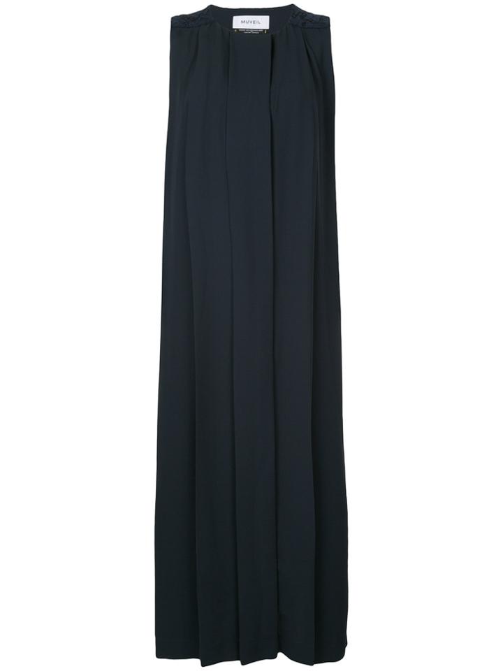Muveil Flared Tank Dress - Blue
