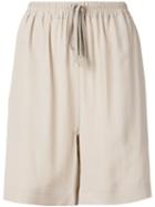 Rick Owens Loose-fit Shorts, Women's, Size: 44, Nude/neutrals, Silk/acetate