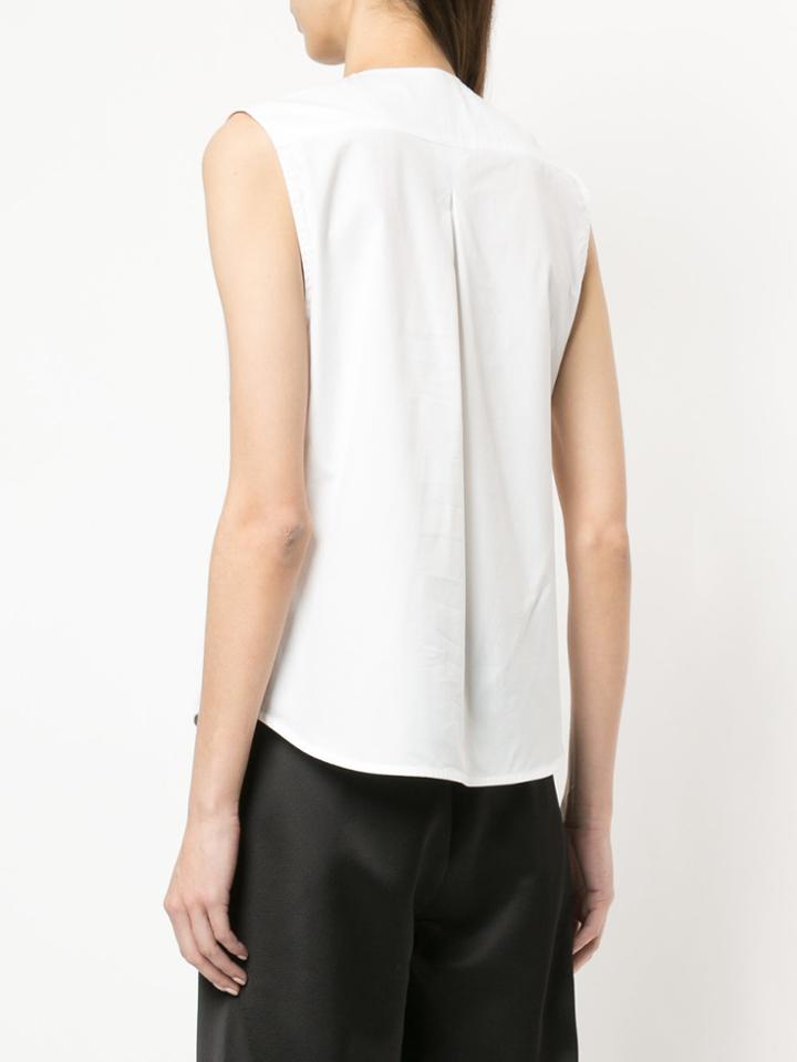 Christopher Esber V-neck Button Blouse - White