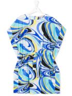 Emilio Pucci Junior Teen Psychedelic-print Kaftan Dress - Multicolour