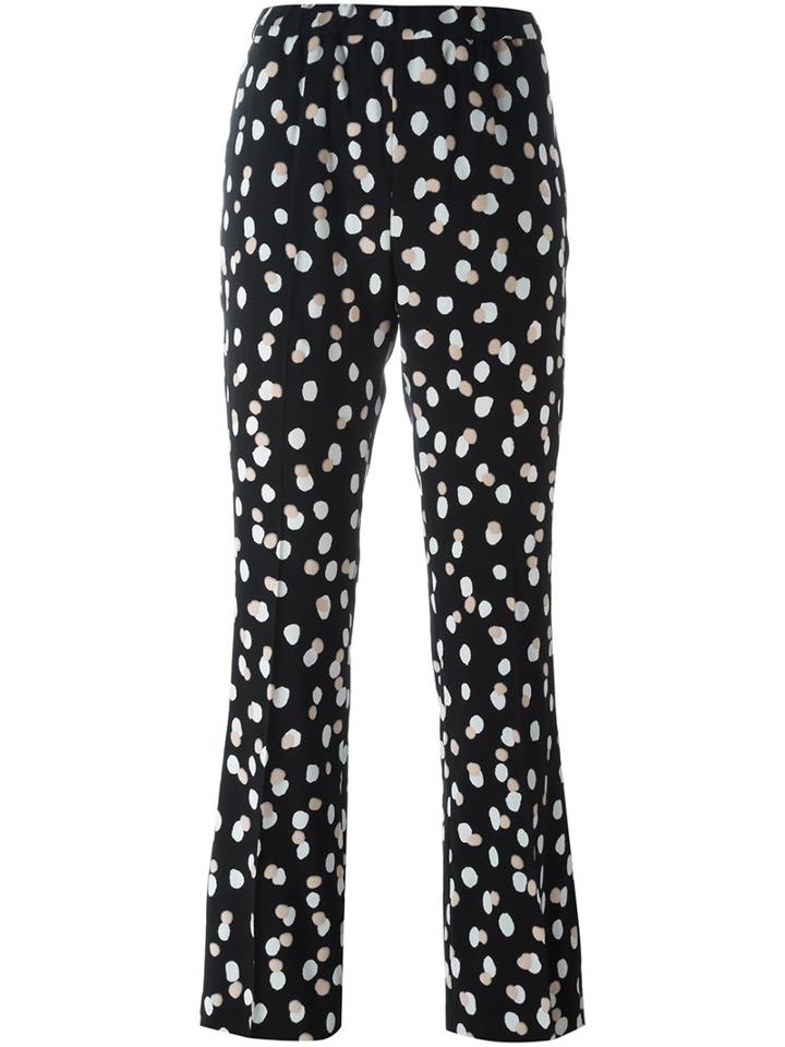 Altuzarra Dotted Print Flared Trousers