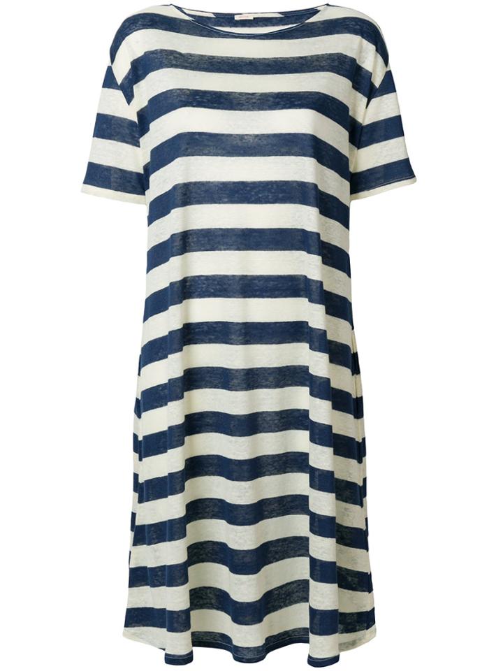 Apuntob Striped Shift Dress - Blue