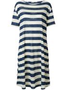 Apuntob Striped Shift Dress - Blue