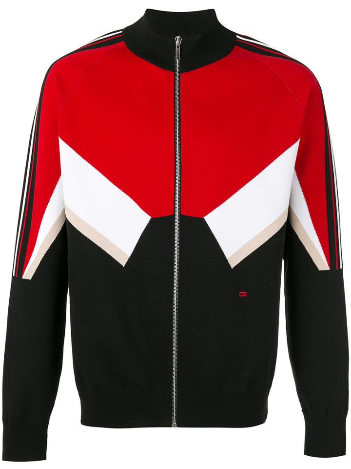 Dior Homme - Chevron Sports Jacket - Men - Cotton/polyamide/polyester/spandex/elastane - M, Red, Cotton/polyamide/polyester/spandex/elastane