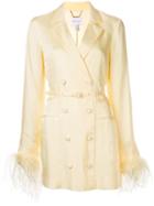 Alice Mccall Favour Feather-embellished Jacket - Yellow