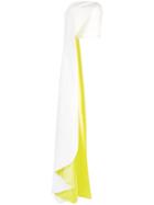 Christian Siriano Plain Flared Trousers - White