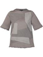 Alexandre Plokhov Patchwork Sweatshirt, Women's, Size: 38, Grey, Cotton
