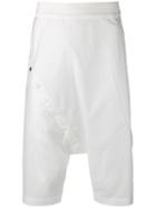 Lost & Found Ria Dunn - 'snap' Shorts - Men - Cotton/polyurethane - Xs, White, Cotton/polyurethane