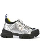 Gucci Flashtrek Sneakers - Silver