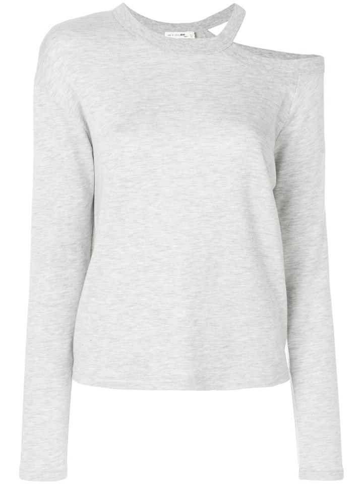 Rag & Bone Cut-detail Sweater - Grey