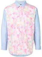 Comme Des Garçons Vintage Striped Floral Shirt - Multicolour