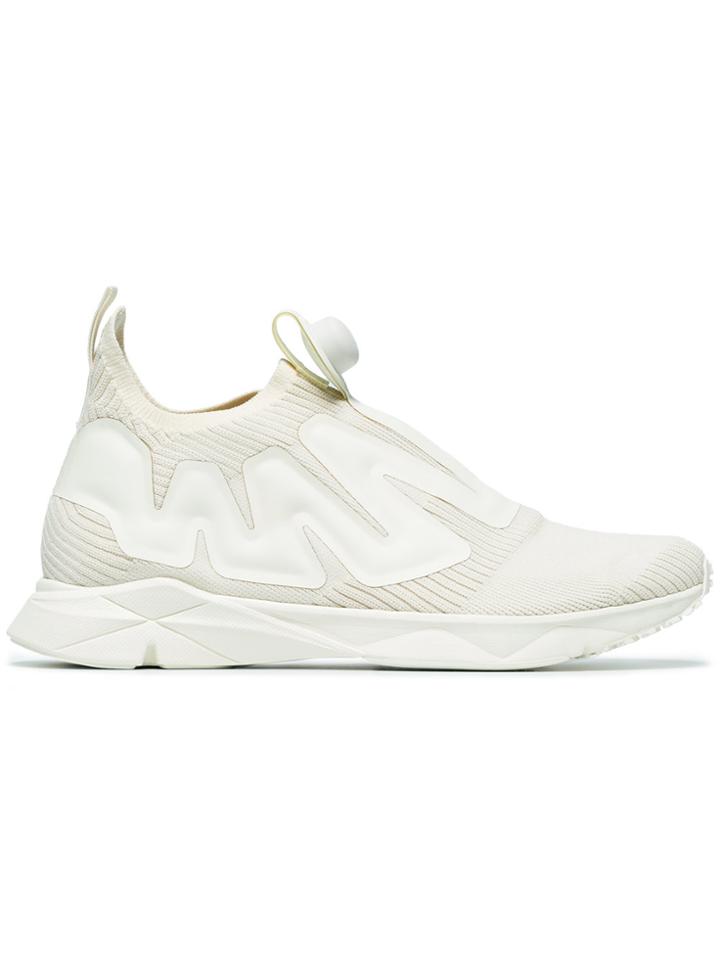 Reebok White Pump Supreme Sneakers - Nude & Neutrals