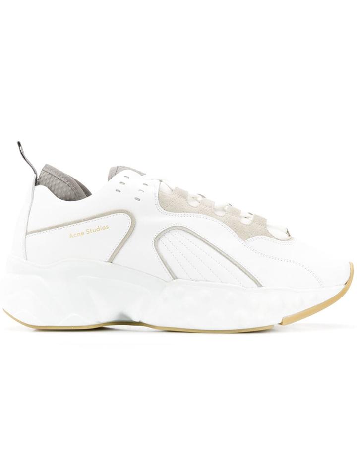 Acne Studios Rockaway Leather Sneakers - White
