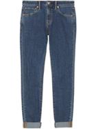 Burberry Skinny Fit Japanese Denim Jeans - Blue