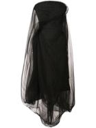 Rick Owens Twist Strapless Dress - Black