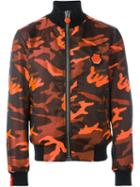 Philipp Plein Last Train Bomber Jacket, Men's, Size: L, Black, Polyester