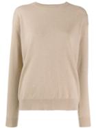 Brunello Cucinelli Long-sleeve Fitted Sweater - Neutrals