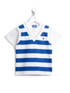 Fay Kids Striped Gilet Front T-shirt