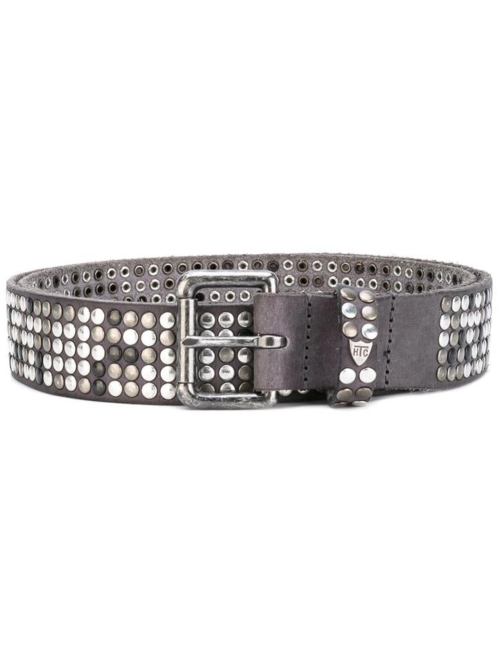 Htc Hollywood Trading Company - Cintura Belt - Unisex - Leather - 100, Grey, Leather