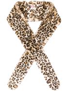 Shrimps Leopard Printed Wide Scarf - Nude & Neutrals