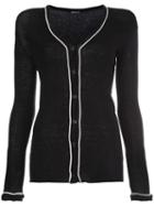 Ann Demeulemeester V-neck Cardigan, Women's, Size: 40, Black, Cotton/cashmere