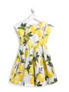 Dolce & Gabbana Kids Lemon Print Dress, Girl's, Size: 12 Yrs, White