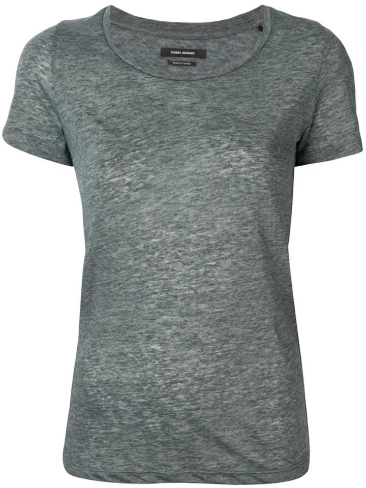 Isabel Marant Ribbed T-shirt - Grey