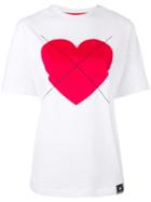 Lee Heart T-shirt - Women - Cotton - Xl, White, Cotton, House Of Holland