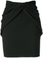 Saint Laurent Draped-style Skirt - Black