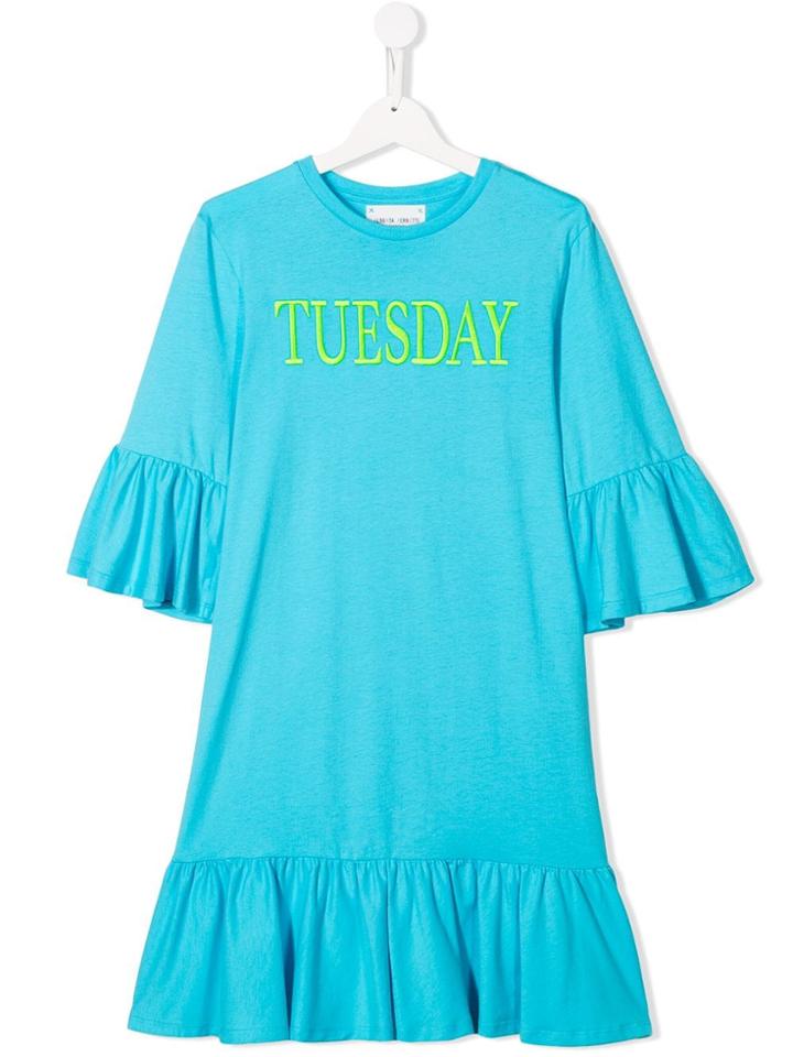 Alberta Ferretti Kids Teen Tuesday Dress - Blue