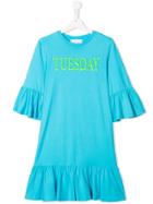Alberta Ferretti Kids Teen Tuesday Dress - Blue