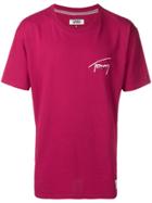Tommy Jeans Signature Logo T-shirt - Pink & Purple