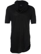 Lost & Found Rooms Cowl Neck T-shirt, Men's, Size: Small, Black, Linen/flax/spandex/elastane