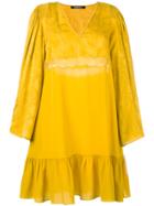 Roberto Cavalli Drop Waist Dress - Yellow & Orange
