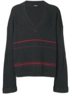 Raf Simons Oversized Ribbed Jumper - Grey