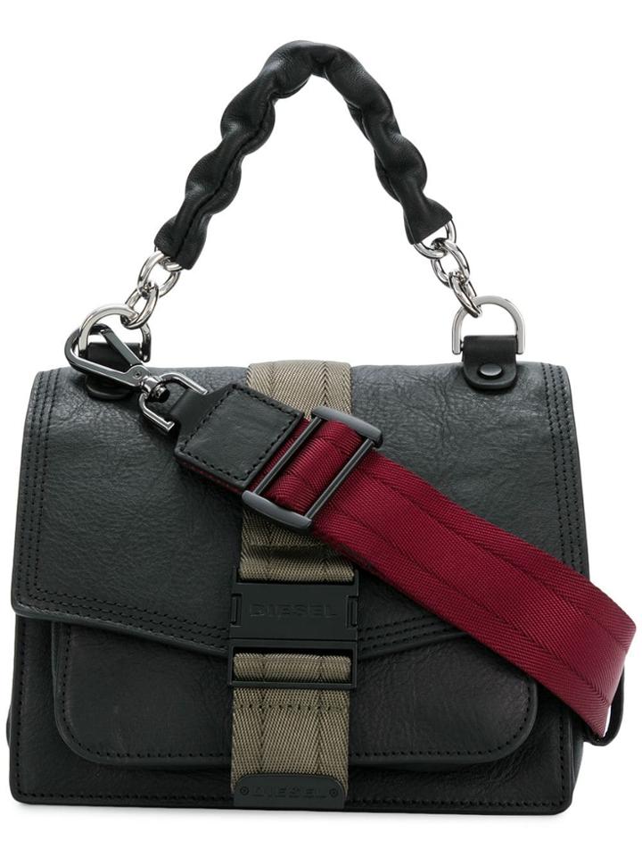 Diesel Structured Shoulder Bag - Black