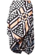 Vivienne Westwood Anglomania Multi-print Draped Skirt, Women's, Size: 42, Cotton