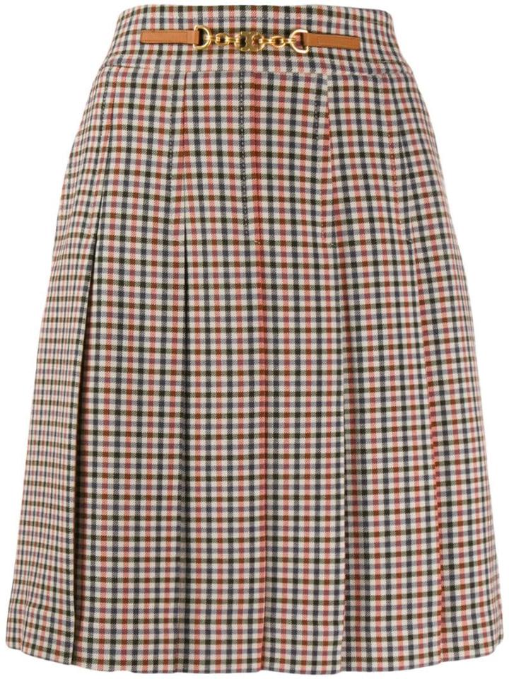 Tory Burch Chain Detail Skirt - Neutrals