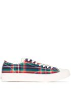 Age Tartan Low-top Sneakers - Green