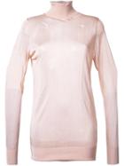 Theatre Products Roll Neck Transparent Top, Women's, Brown, Rayon