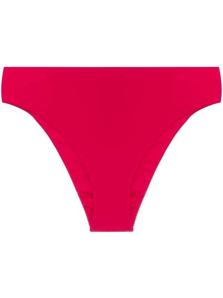 Fisico Mid-rise Bikini Bottoms - Red