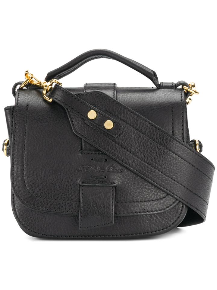 L'autre Chose Wide Strap Shoulder Bag - Black