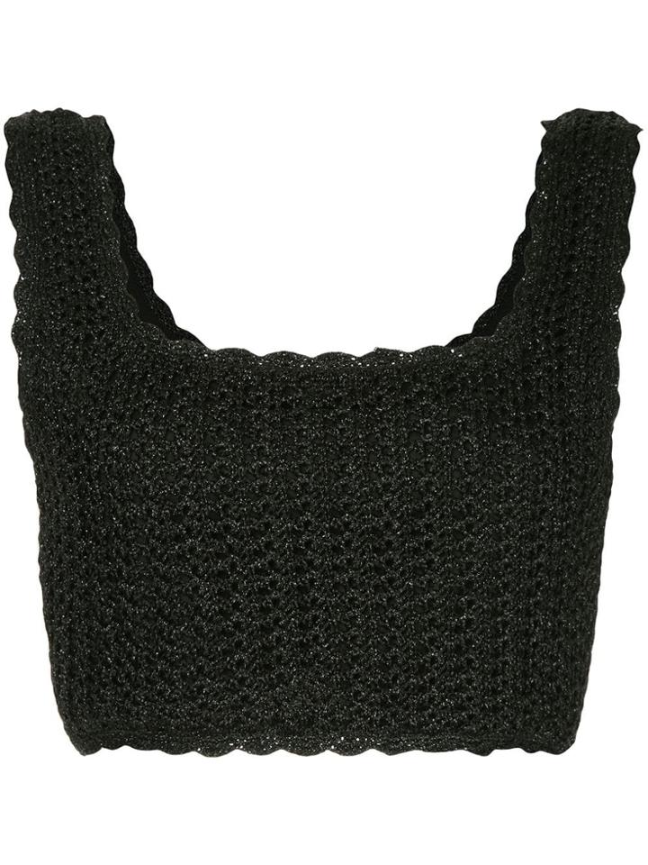 Alice Mccall Cosmic Cropped Top - Black