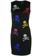 Philipp Plein Skull Embellished Dress - Black