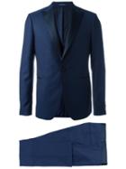 Tagliatore Two-piece & Gilet Dinner Suit, Men's, Size: 48, Blue, Virgin Wool