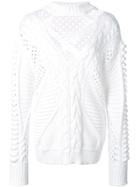 Cushnie Cut-out Detail Sweater - White
