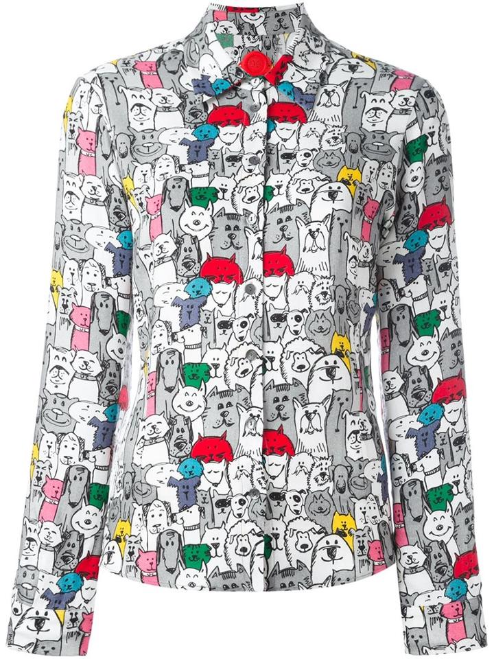 Ultràchic Cat Dog Print Shirt