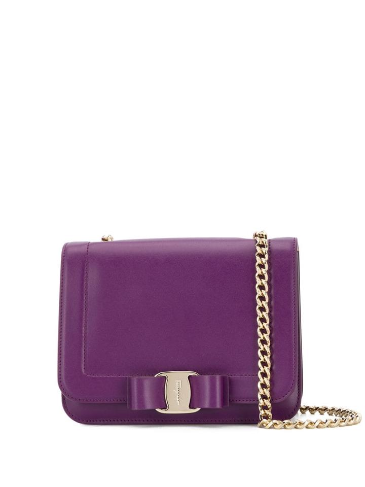 Salvatore Ferragamo Vara Rainbow Crossbody Bag - Purple