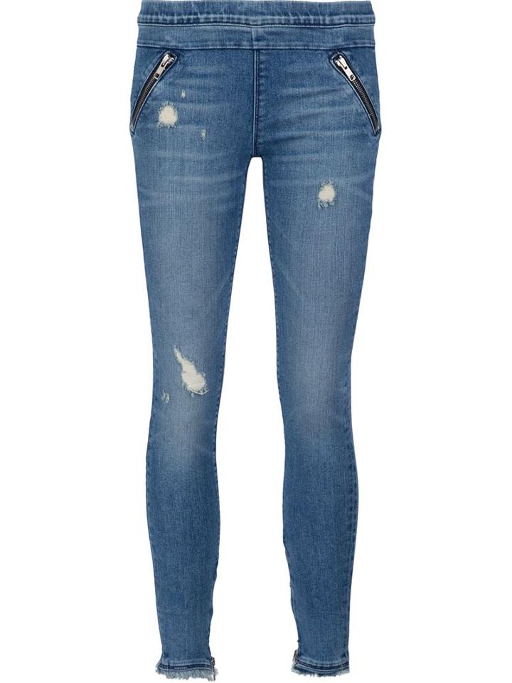 Rta 'pull On' Skinny Jeans, Women's, Size: Xs, Blue, Cotton/polyurethane