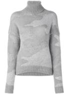 08sircus Camouflage Jumper, Women's, Size: 0, Grey, Nylon/mohair/wool/alpaca